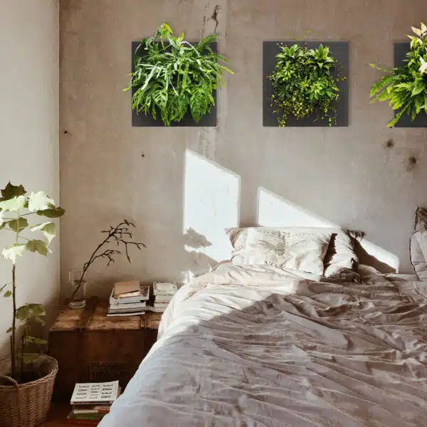 Plantenschilderij slaapkamer